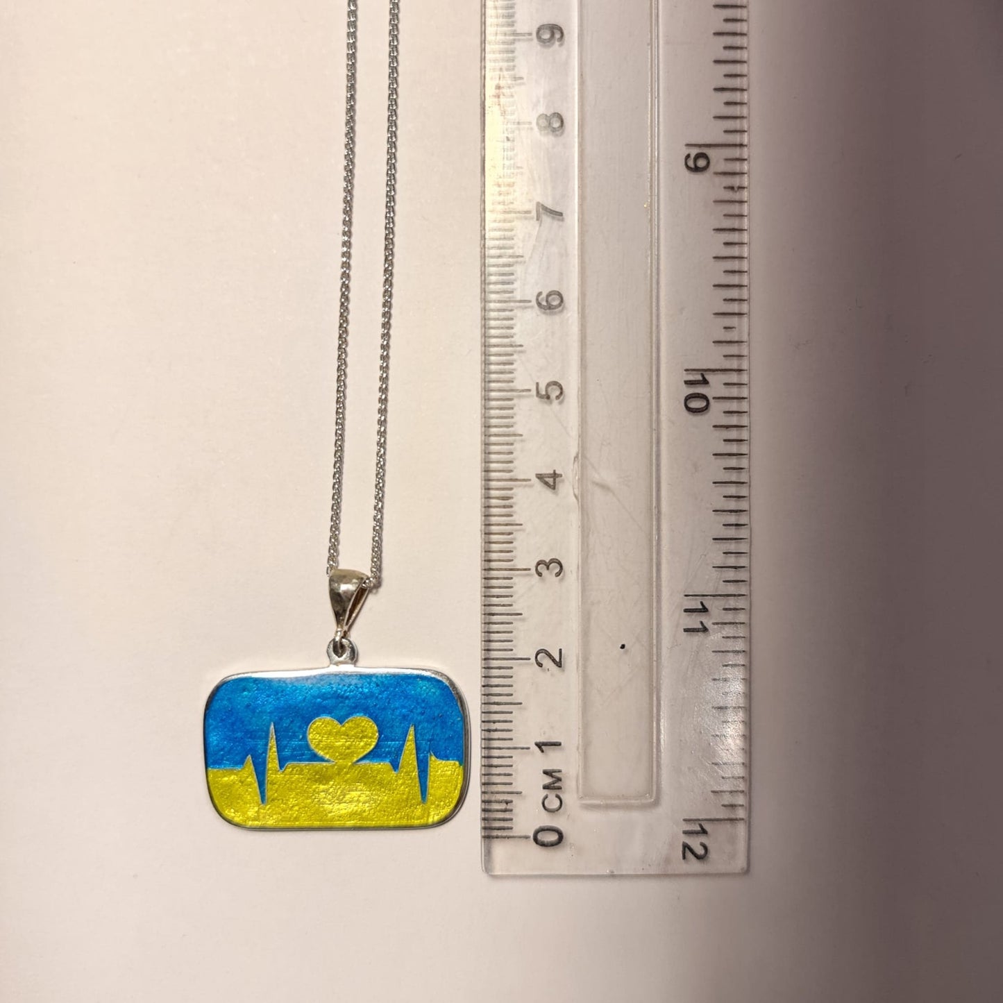 Peace collection - Handmade Silver Pendant with Cloisonné Enamel